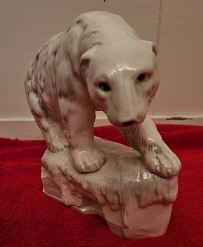 Alte porzellanfigur eisbär - alte,