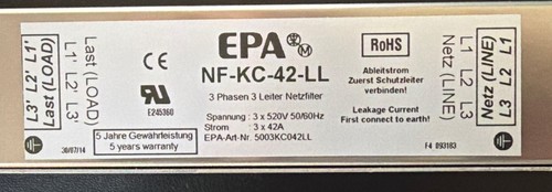 Epa netzfilter 42 ll - epa,