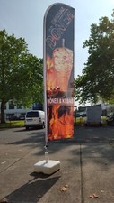 Döner Kabab,SandwiBeachflag, Werbefahne 3,5m, Werbung, Apfel & Kartoffel , Fahne