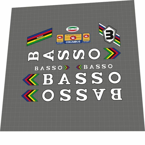 Basso track frame sticker set - basso,