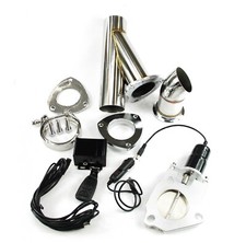 Klappenauspuff-System aus Edelstahl inkl. Zusatzrohr - 63mm  | Auspuffklappe