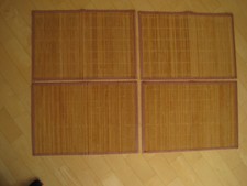 4 x Tischset Bambus NEU Platzsets 44 cm x 30 cm