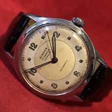 Vintage GIROXA Herren Armbanduhr Antimagnetic Handaufzug/Mechanisch Stahl 34mm