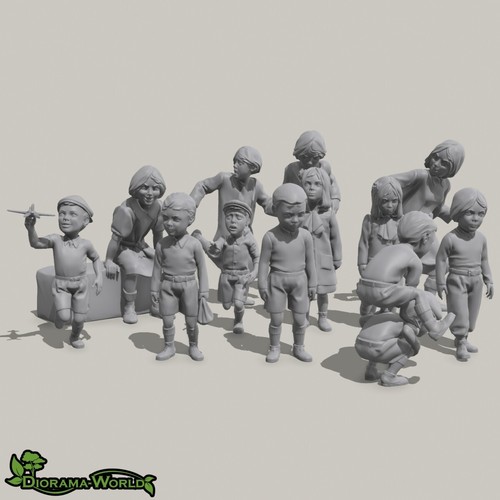 Kinder ww2 druck resin - -,