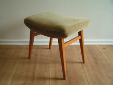 Original 60er Ottomane Hocker Fusshocker Polster grün Vintage Midcentury