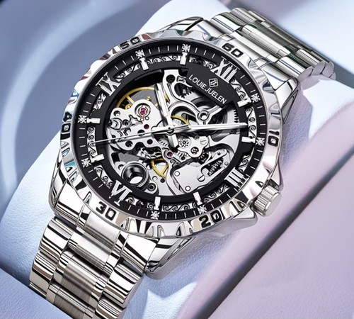 Herrenuhr automatik skelett - automatik,
