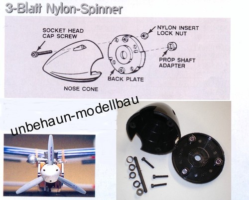 3blatt nylon spinner 76mm - nylon,