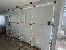 Schnellspann-Pressewand Groß 3x2 m – Faltbares Display