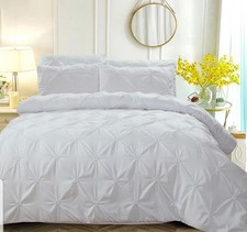 Bettwäsche 220 x 240 Plisse/Quetschfalten, Neu nie benutzt, weiß 