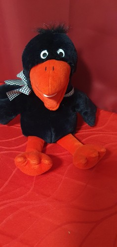 Stofftier rabe handpuppe - stofftier,rabe,, ca