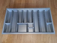 Schubladeneinlage Küche Silbergrau Kunststoff 82x47x6 cm Gefäche neuwertig