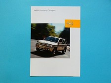 Prospekt / Katalog / Broschüre - Opel Frontera - Olympus - 07/03