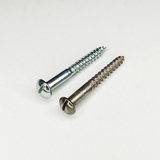 Rundkopf Holzschrauben mit Schlitz, DIN 96, Eisen & verzinkt, alt, antik ***