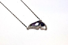 Murtoo Damen Halskette Schmetterling-Anhänger Swarovski-Kristallen 18-DU5342/189