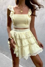 Damen Sommer Zweiteiler Oberteil und Rock - Seven Wonders the label