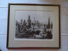 Historische Landkarte Prag