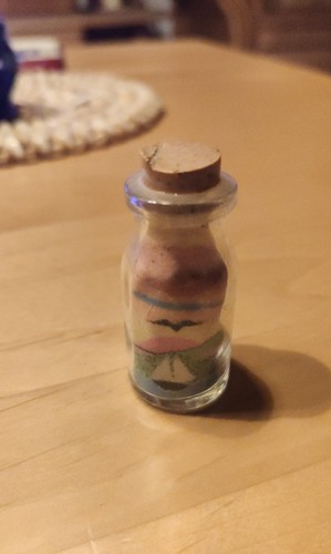 Kleine sandbild flasche mit - kleine,