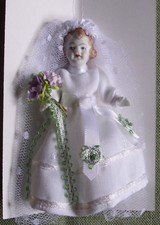 Puppenstubenpuppe "Braut