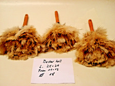 Staubwedel Straußenfedern hell Beige Holzstiel antistatisch