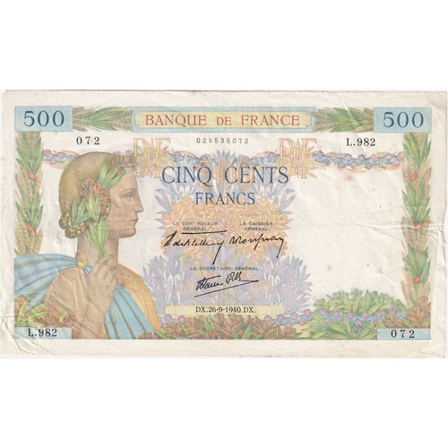 Frankreich 500 francs la - 500, francs,