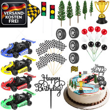 Rennwagen Tortendeko Set für