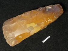 COLL PSP! TOLLES GRIFF DOLCH FEUERZEUG! 135 mm DÄNISCHE STEINZEIT NEOLITHIKUM FEUERSTEIN