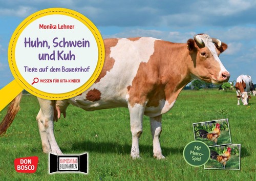 Huhn schwein und kuh - huhn,, tiere