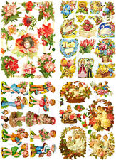 Glanzbilder Kinder mit Blumen