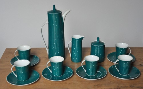 Vintage kaffee set krokus - vintage,