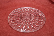 Tortenplatte Pressglas DDR Vintage 60er Jahre Haushalt Küche Geschirr, B2.8 /2