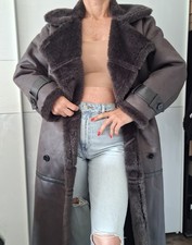 Mantel Jacke Lederoptik