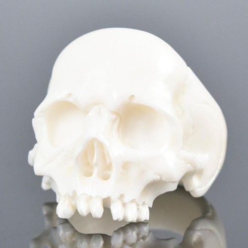 Ring knochen totenkopf - ring,