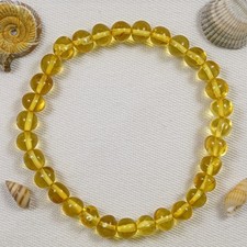 Bernstein Armband Barock Kugel