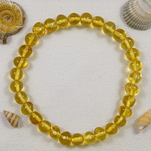 Bernstein armband barock kugel - bernstein,