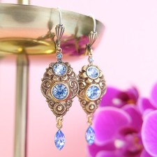 Jugendstil Ohrringe Gold