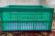 Große Klappbox Klappkiste Einkaufsbox Faltbox Aufbewahrungsbox 48x35x24 cm