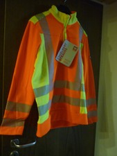 Engelbert Strauss Warnkleidung  Pulli- Fleece Troyer  Orange-Gelb