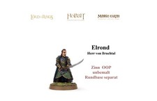 Elrond - Herr von Bruchtal - Elben - GW - OOP - HdR - Zinn - unbemalt / entfärbt