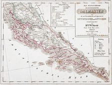 Dalmatien Kroatien  Landkarte