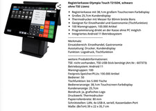  Olympia T215DK Registrierkasse mit Doppelmonitor nur kurz gebraucht (ohne TSE) 