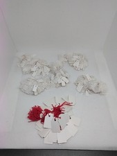 100x Preisschilder Etiketten 23x13mm Hängeschild Tag Preisetiketten mit Faden