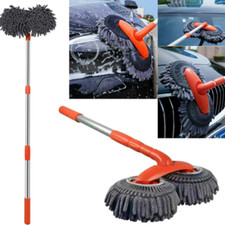 Autowaschbürste ALU-Teleskop Waschbürste Bürste KFZ PKW LKW Autopflege 58-115CM