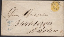  Thurn u. Taxis Mi.-Nr. U5 K1 Leuterberg über Poesneck nach Burka