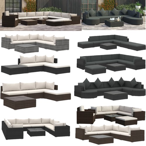 Polyrattan lounge sitzgruppe - polyrattan,
