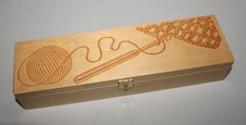 Holz - Häkelnadel-Kasten Box