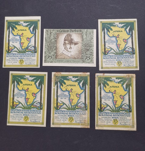 Notgeld lot kolonien - 6,