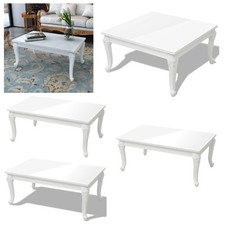 Hochglanz-Weiß Couchtisch