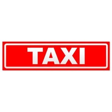 Taxi invertiert Magnetschild Schild magnetisch