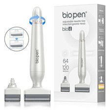 Derma Stamp Mesoroller Microneedling Dermapen 2 Aufsätze Edelstal Nadeln 0-3mm