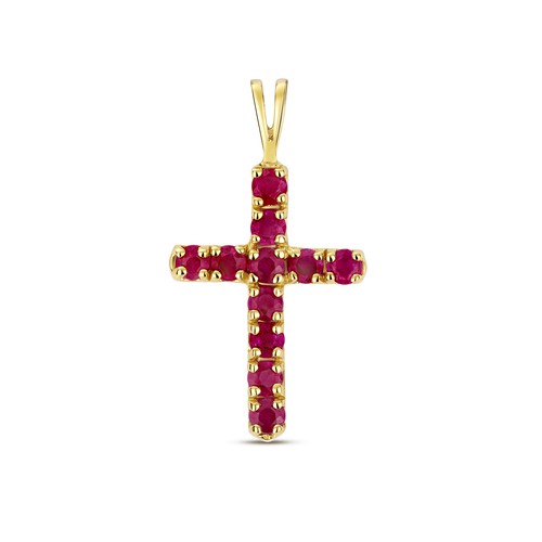 Gold anhänger kreuz - 9k,